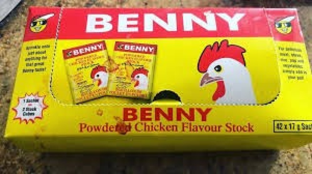 Benny powdered chicken flavor stock 42 pieces in a package.