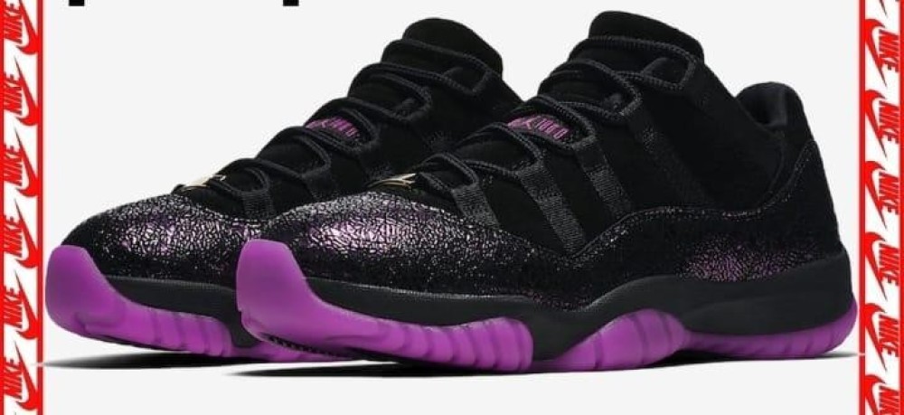 sneaker designed black and purple