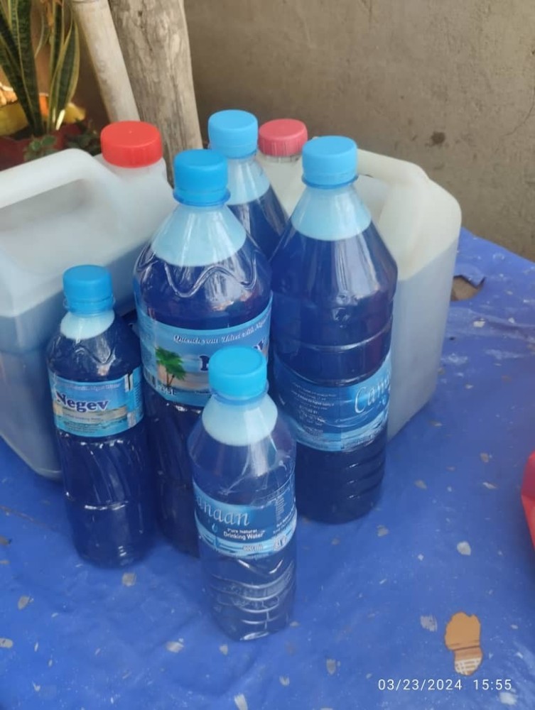 Liquid soap with pineapple flavor, 600ml is at 1000 SSP, 1.5 l is at 2000 SSP and 8l is at 9000 SSP