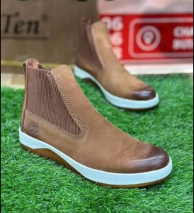 Brown timberland shoe