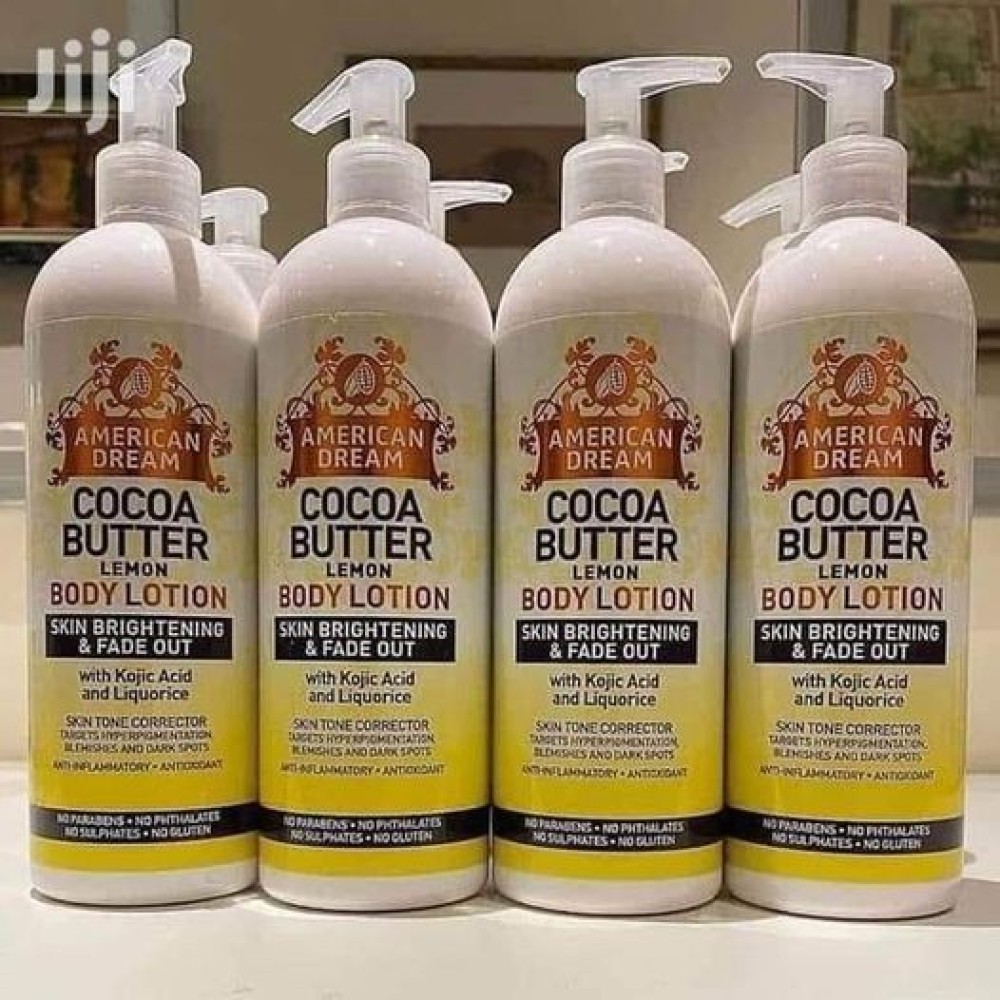 American dream cocoa butter lemon body lotion