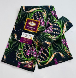 Guaranteed anningtex wax printed by anwing textile co. ltd 5.49/6yards.