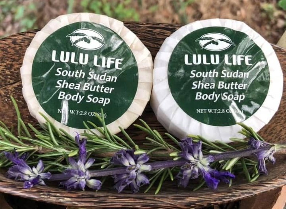 Lulu life South Sudan shea butter body soap. net W.T: 2.8 oz 80g