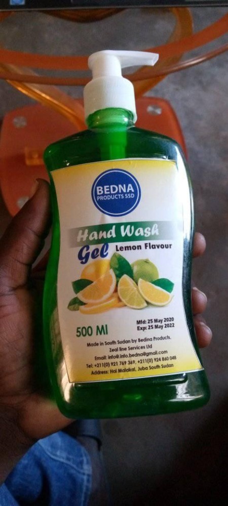 Bedna hand wash gel lemon flavour. 500ml.