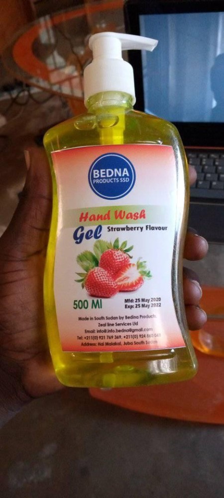 Bedna hand wash gel lemon flavour. 500ml.