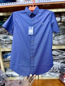 Light blue short sleeve shirt from Alberto Romago