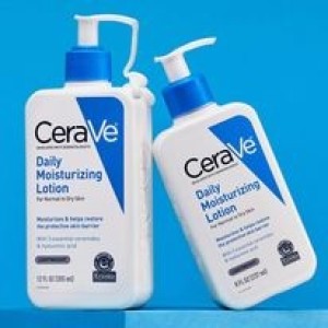 Cerare daily moisturizing lotion for normal to dry skin, moisturizes and helps restore the protective skin barrier with 3 essential ceramides and hyaluronic acid. 237ml