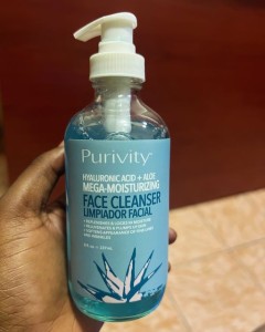 Puriivity, hyaluronic acid + aloe mega-moisturizing, face cleanser limpiador facial. 237ml