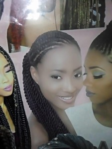 twisted cornrows style in can be in many colors, we are gentle with the customers' hair, we use the best hair products while offering the services